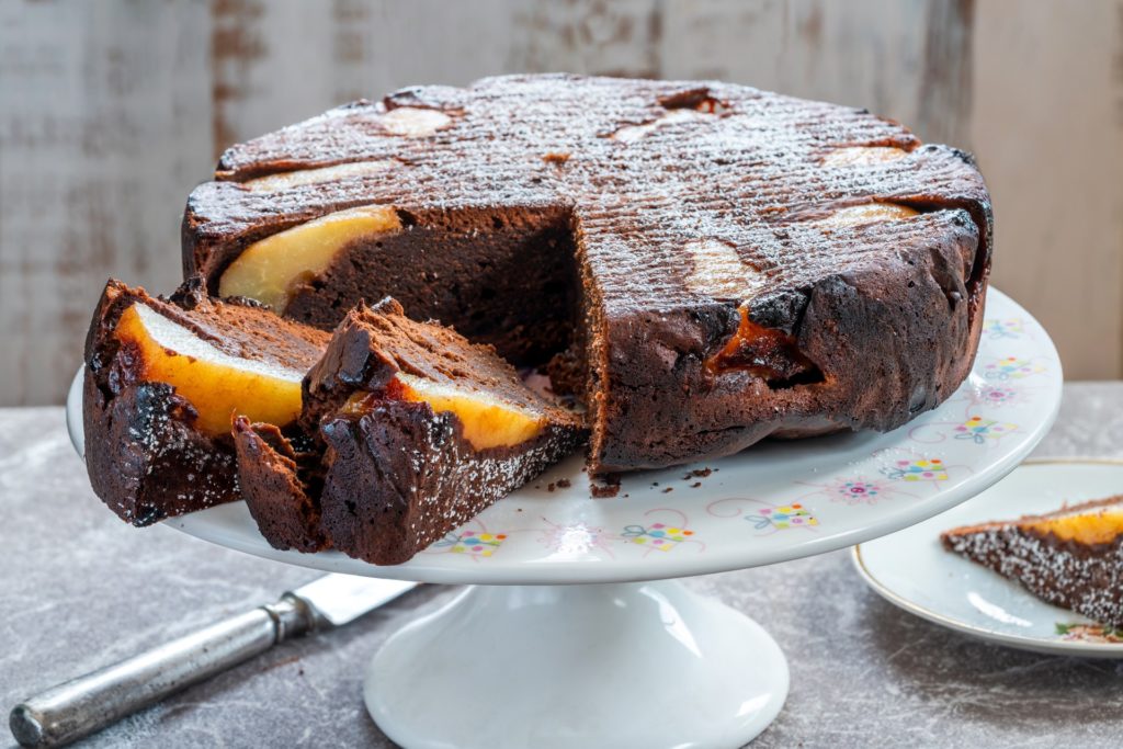 Torta pere e cioccolato senza burro