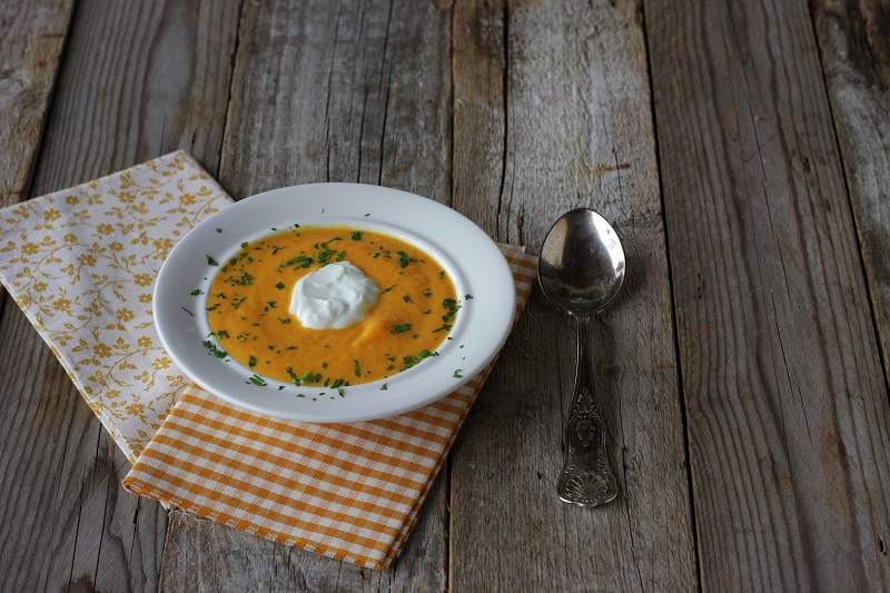 Cremosità di carote e yogurt