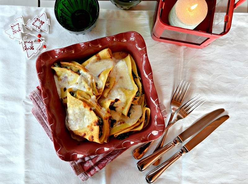 Crepes ricotta e cime di rapa