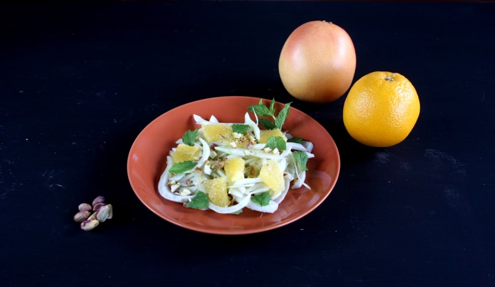 Insalata di finocchi e pistacchi