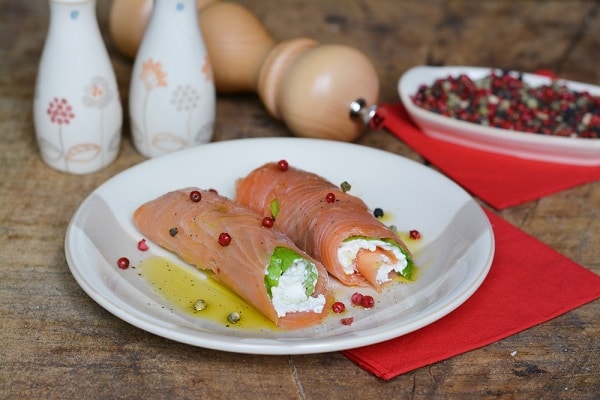 Involtini di salmone