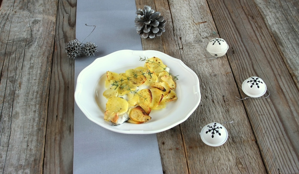 Filetto di orata con patate al forno