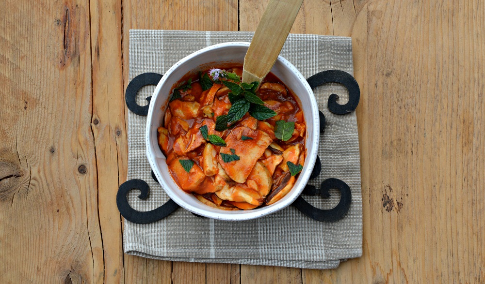 Funghi in umido con mentuccia