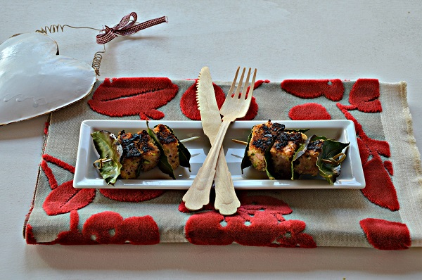 Bocconcini di salmone in crosta di pistacchi