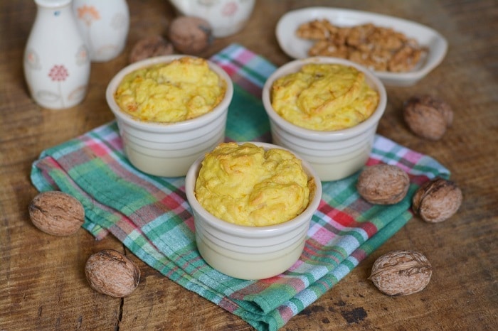 Soufflé di patate e zucca