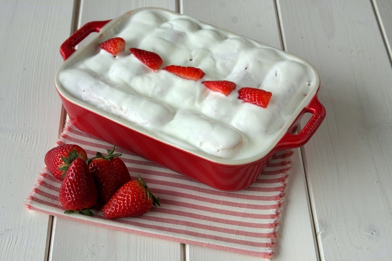 Tiramisù leggero alle fragole