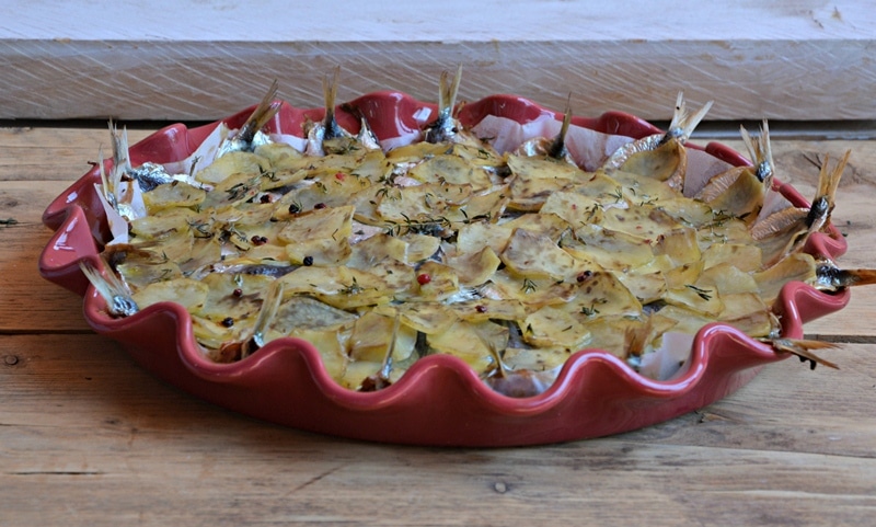 Tortino di sarde e patate