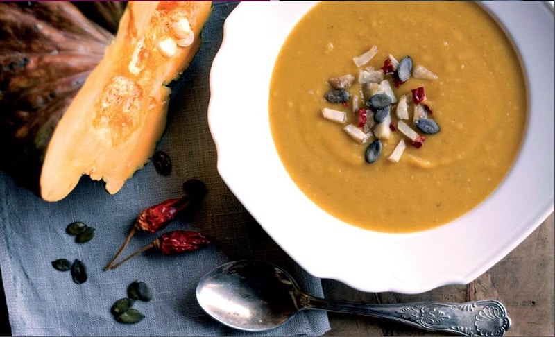 Vellutata di zucca e castagne
