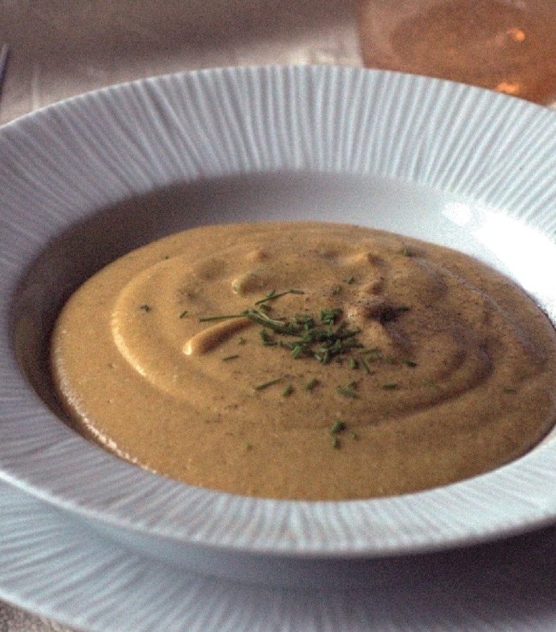 Vellutata speziata di fagioli di soia