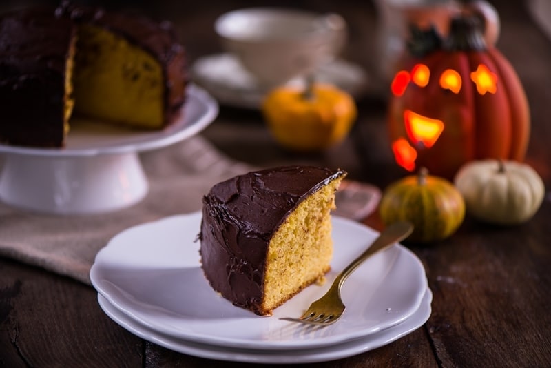 Torta alla zucca e cioccolato