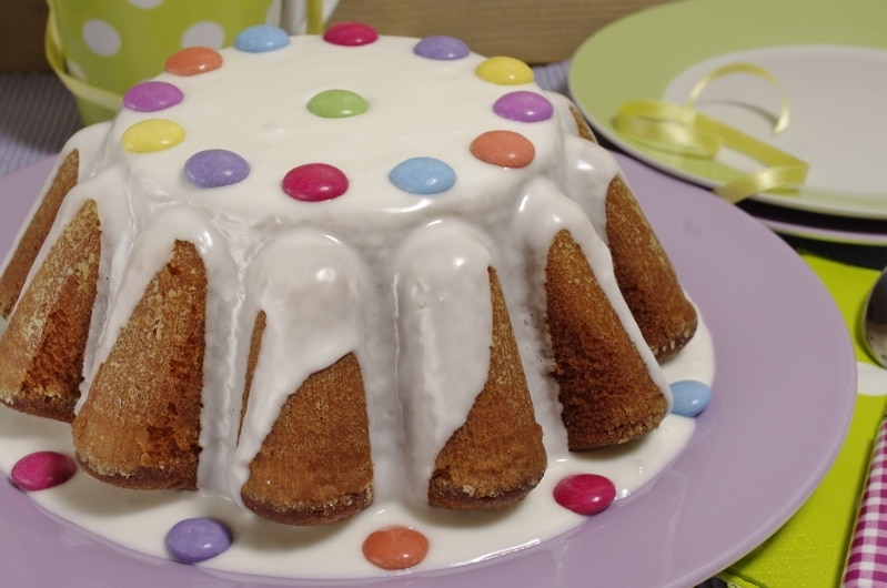 Torta di Carnevale all’arancia e con smarties