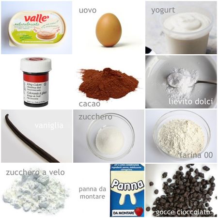 Rotolo red velvet: gli ingredienti