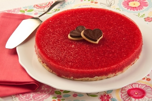 Torta di gelatina di fragole