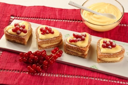 Cuori morbidi alla crema “dolci soffici”
