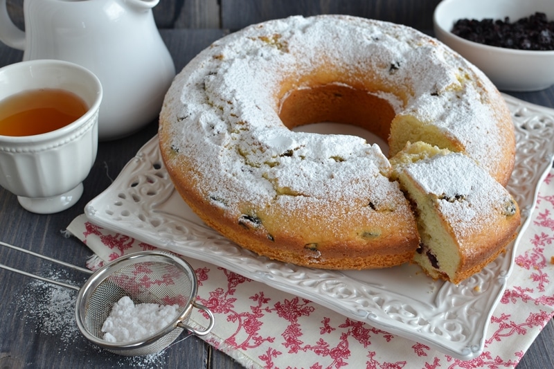 Ciambella mascarpone e amarene