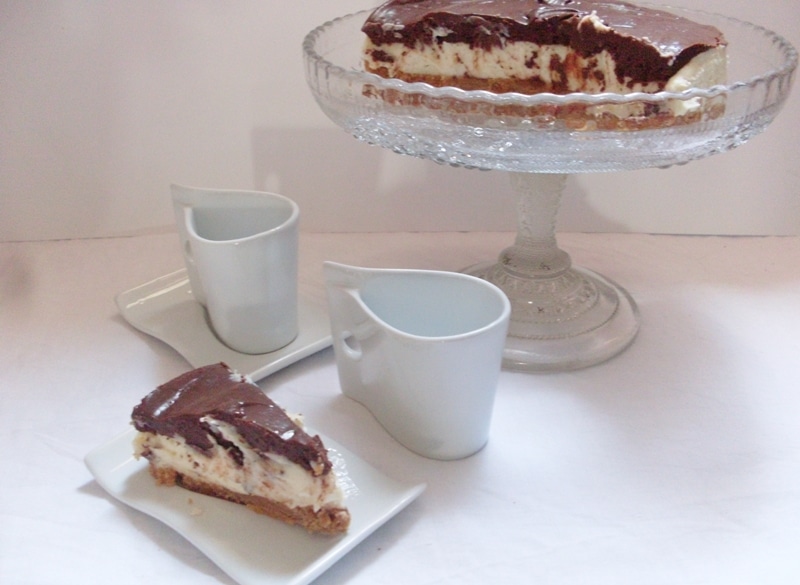 Cheesecake cremino ai 2 cioccolati
