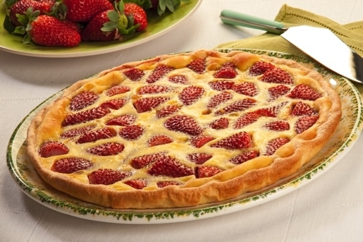 Quiche dolce di fragole