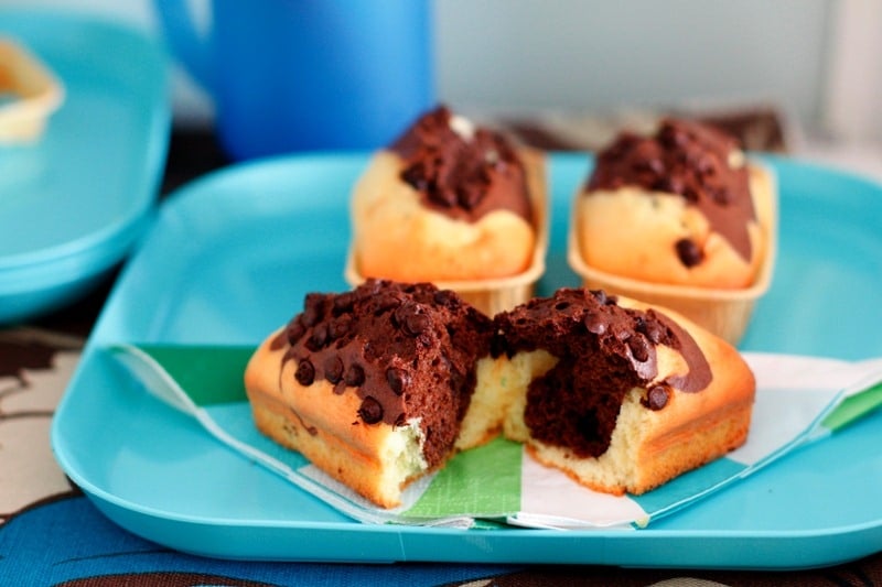 Mini plumcake al doppio cioccolato