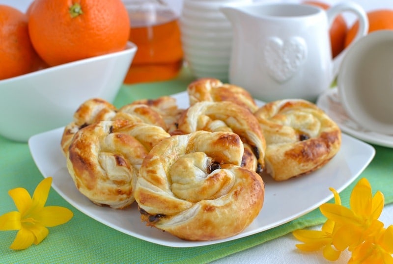 Torciglioni arancia e cioccolato