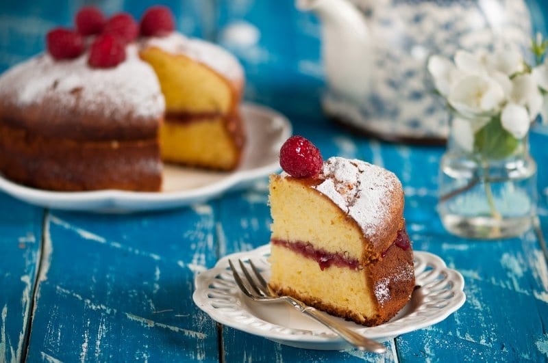 Torta regina ai lamponi
