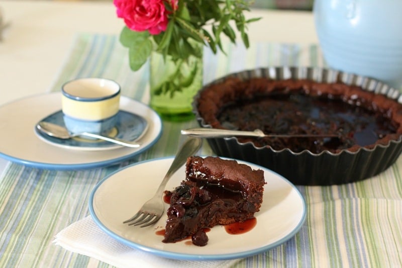 Crostata cioccolato e amarene