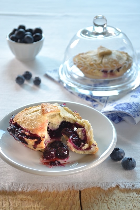 Mini-pie ai mirtilli