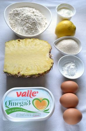 Torta morbida all'ananas: gli ingredienti