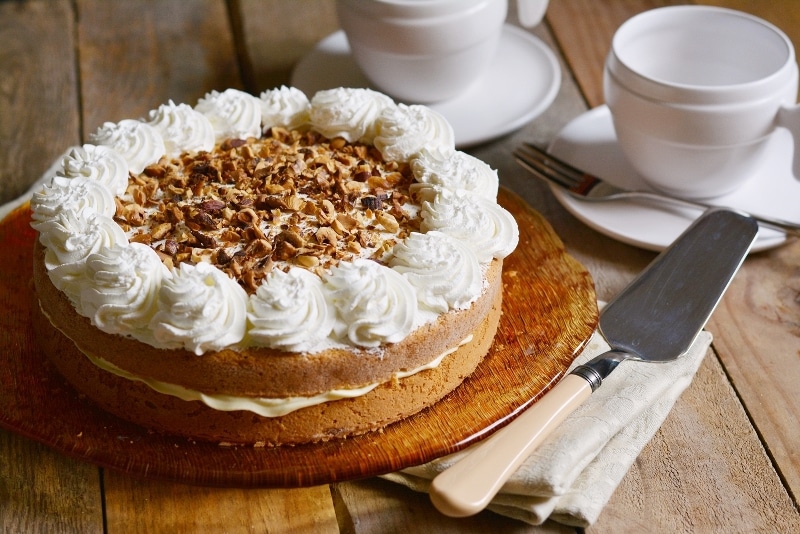 Torta di zucca e nocciole