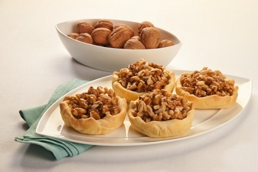 Crostatine alle noci e pinoli