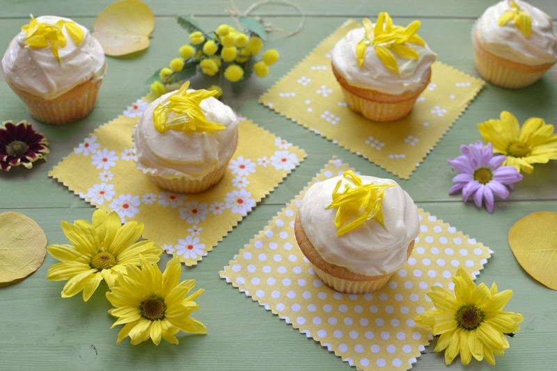 Cupcakes yogurt e zafferano