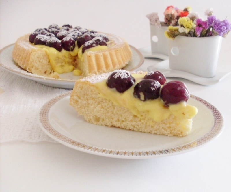 Crostata soffice crema e amarene