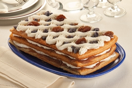 Millefoglie alla crema di marroni