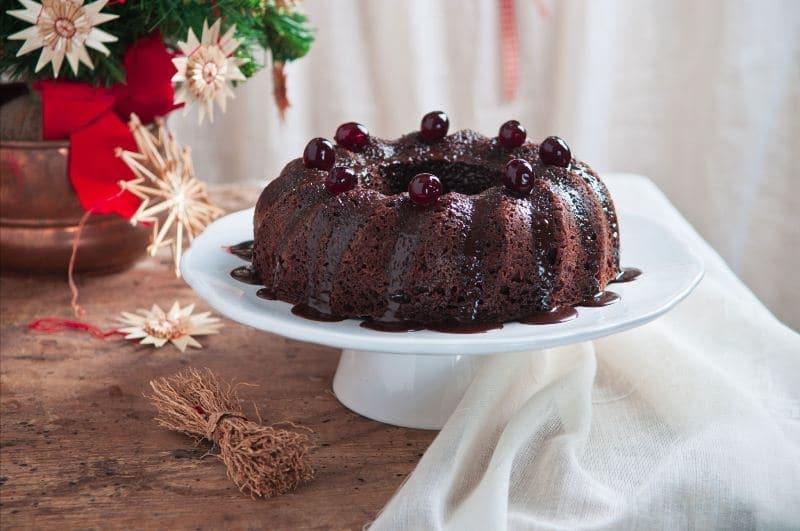Torta di Natale al doppio cioccolato