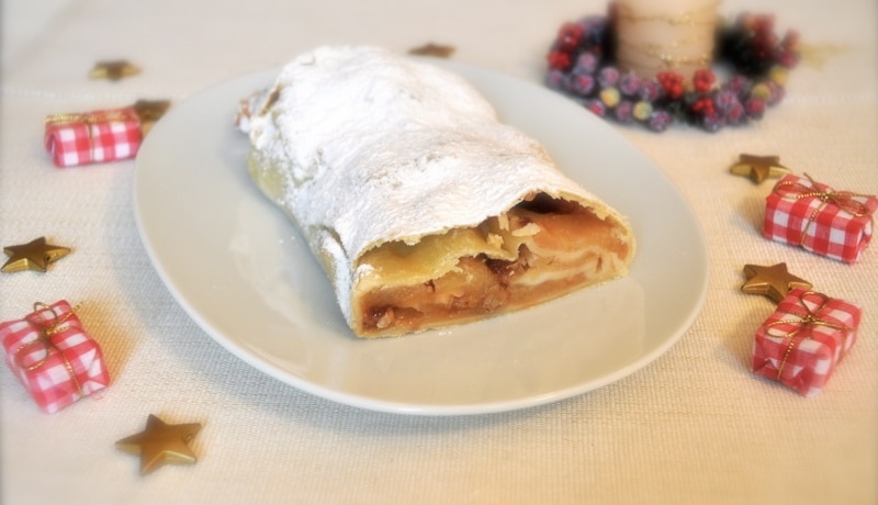 Strudel di mele di Natale