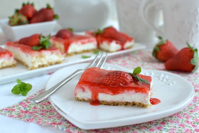 Cheesecake fior di fragola