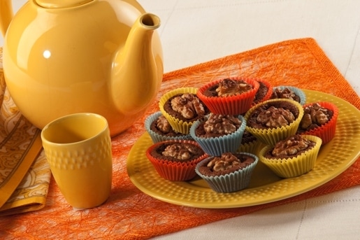 Dolcetti alle noci e cioccolato