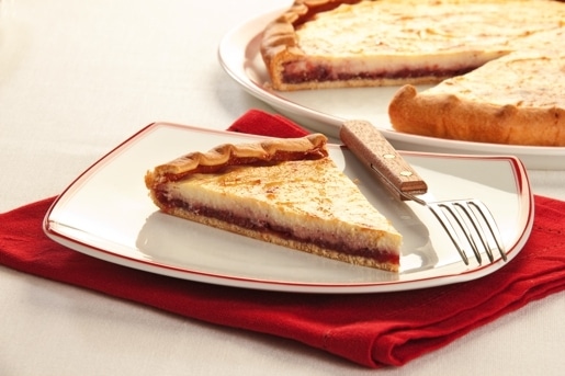 Crostata di marmellata di visciole e ricotta