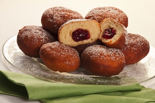 Krapfen – Bomboloni alla marmellata di mirtilli rossi