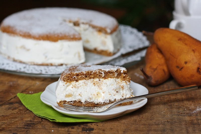 Torta di ricotta e pere
