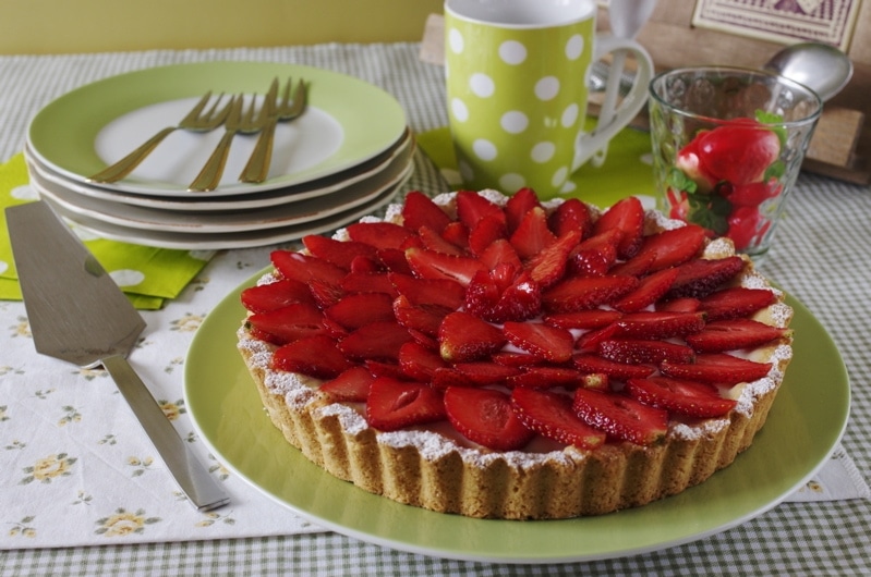 Crostata fragole e vaniglia