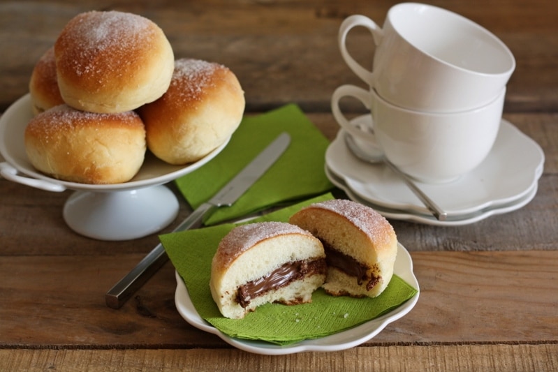 Krapfen di Carnevale – Bomboloni alla nutella
