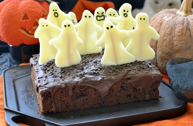 Torta al cioccolato infestato