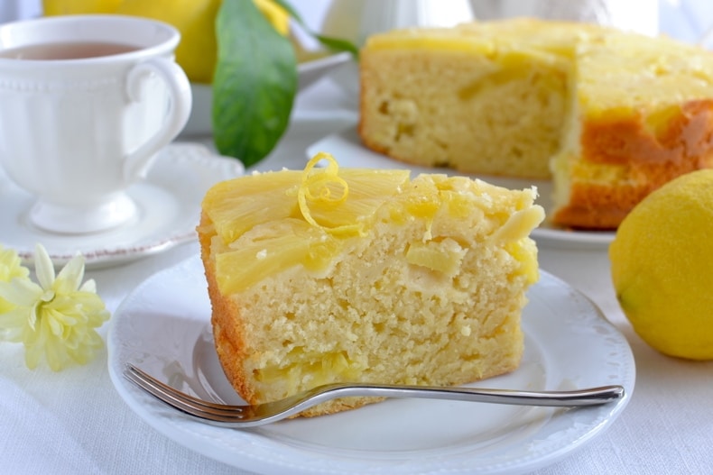 Torta morbida all’ananas