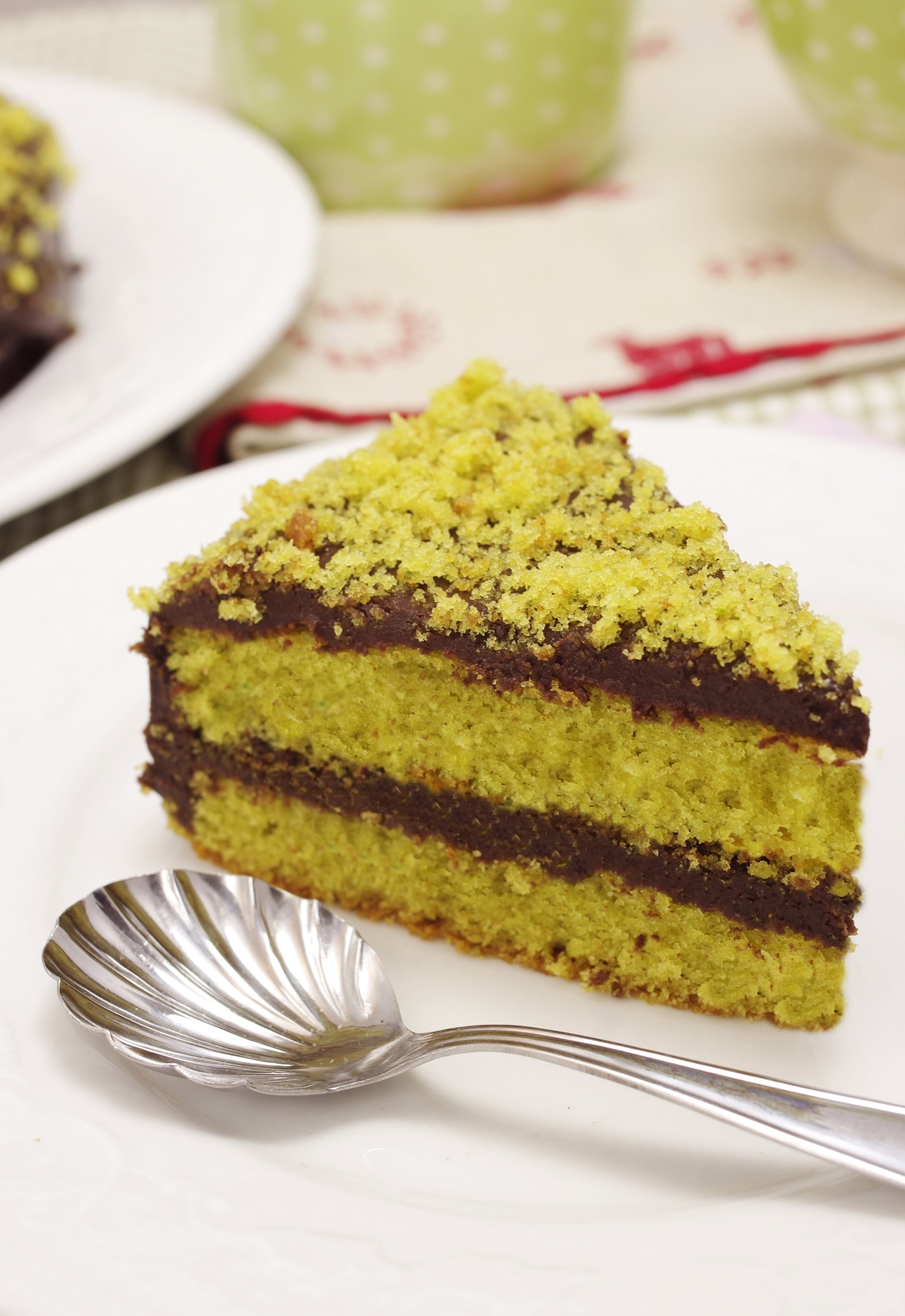 Torta pistacchio e cioccolato