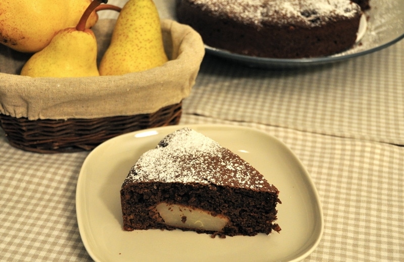 Torta di pere e amaretti