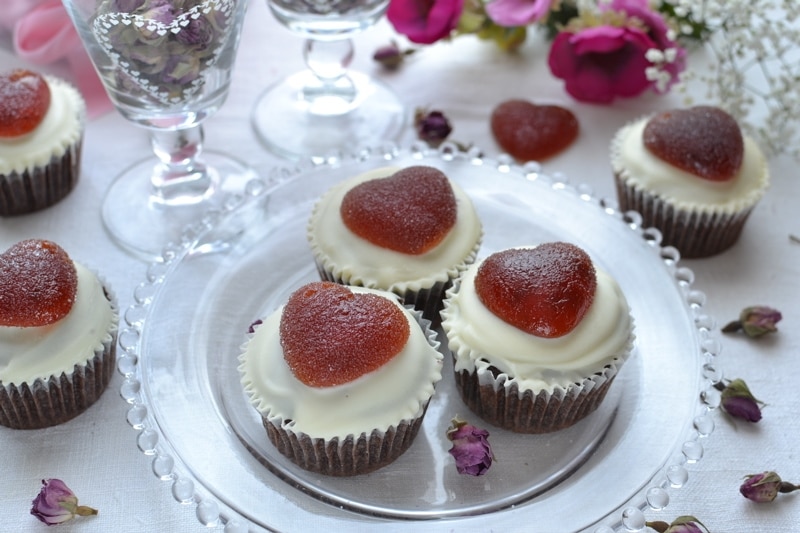 Cupcakes cuori e cioccolato