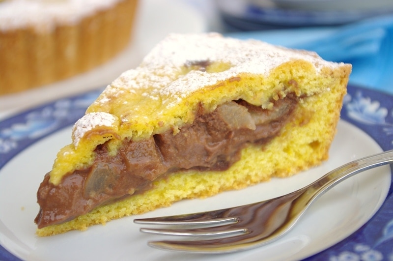 Crostata morbida cioccolato e pere