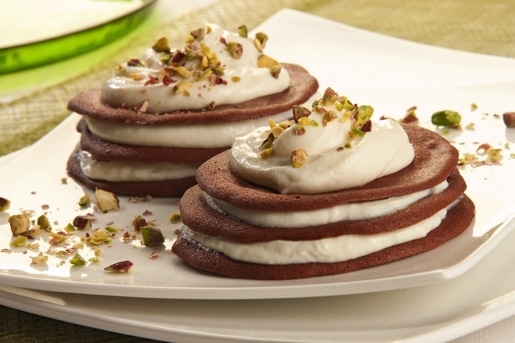 Torrette di cialde al cioccolato