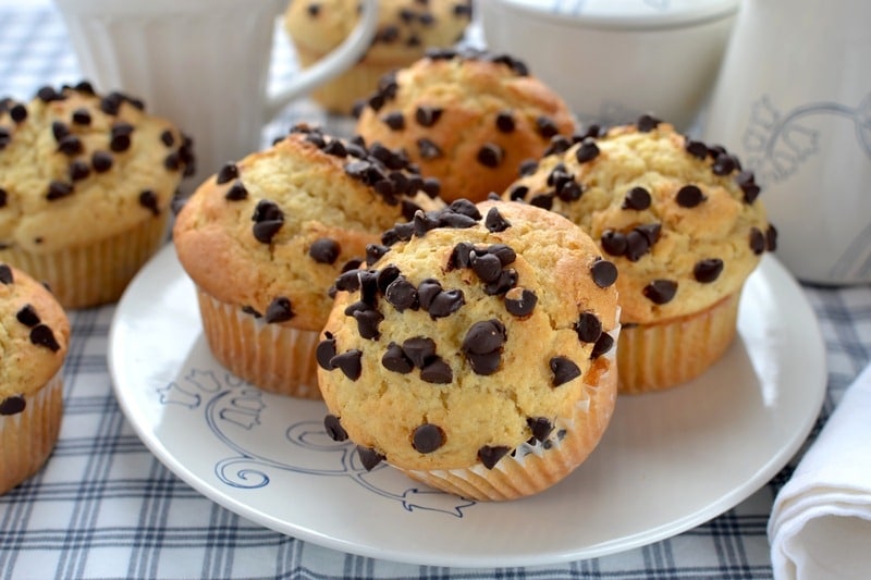 Muffins al burro d’arachidi e cioccolato