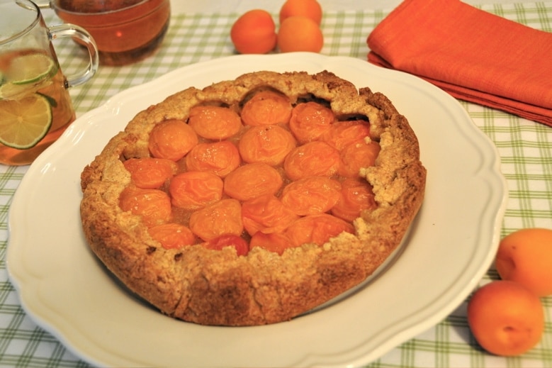 Crostata integrale di albicocche, crostata alla frutta